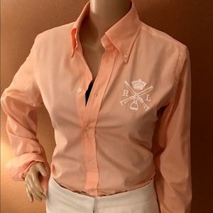 Ralph Lauren Logo Button Down Shirt- ChicEwe